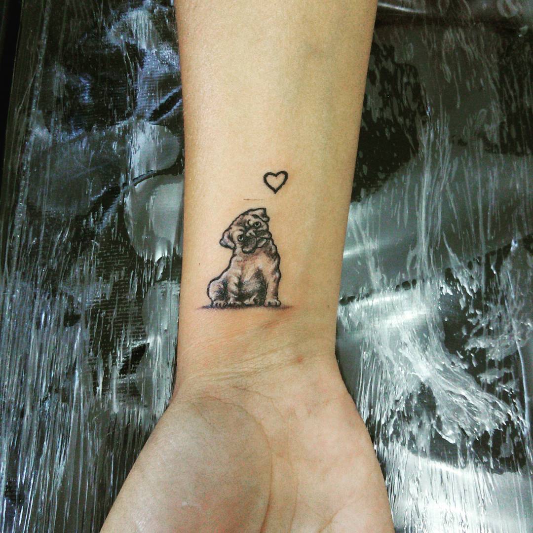 23 Loveable Pug Tattoos